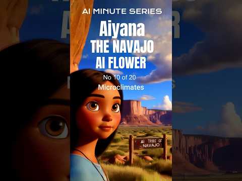 Aiyana The Navajo Flower No 10 - Microclimate #ai #animation #navajo #disney #climatechange #desert