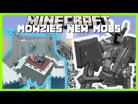 Minecraft - MOWZIES NEW MOBS ( NEW AXE WIELDING ANIMATIONS AND NEW YETI MOB)