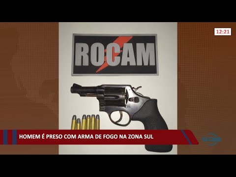 Homem eÌ preso com arma de fogo na zona sul 14 09 2021
