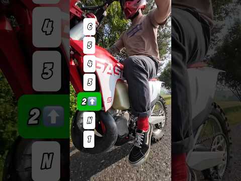 How to Upshifting on a dirt bike🕹️🦶🏼 #shorts #motorcycle #bike #dirtbike #howto