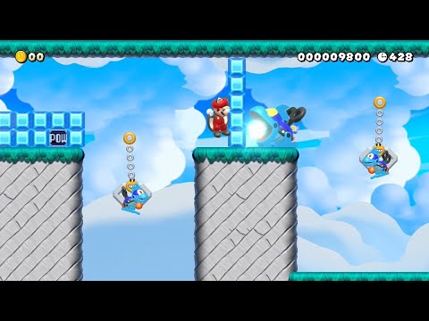 Super Mario Maker 2 - メカクッパ島Mecha-Koopa lsland by [momonga] - No Commentary