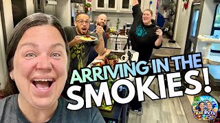 Arriving In The Smokies! Scenic Travel Vlog Driving Newfound Gap Road & Friends New RV