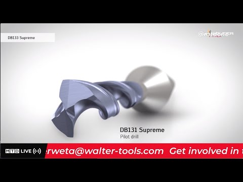 Smaller drilled holes are no problem for Walter..