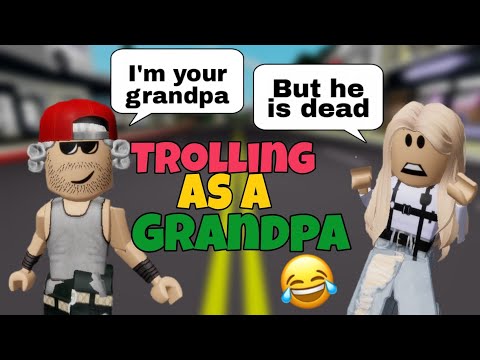 Trolling as a GRANDPA in roblox brookhaven!!!🏡 *HILARIOUS*