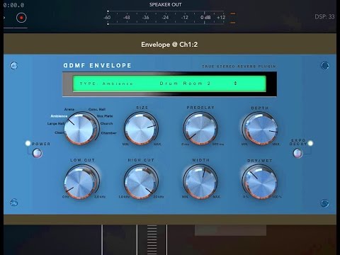Envelope Audio Unit Reverb by DDMF Demo for the iPad