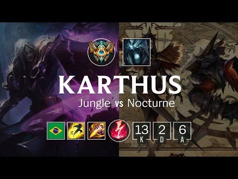 Karthus Jungle vs Nocturne - BR Challenger Patch 8.21