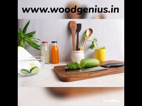 Wooden serving tray