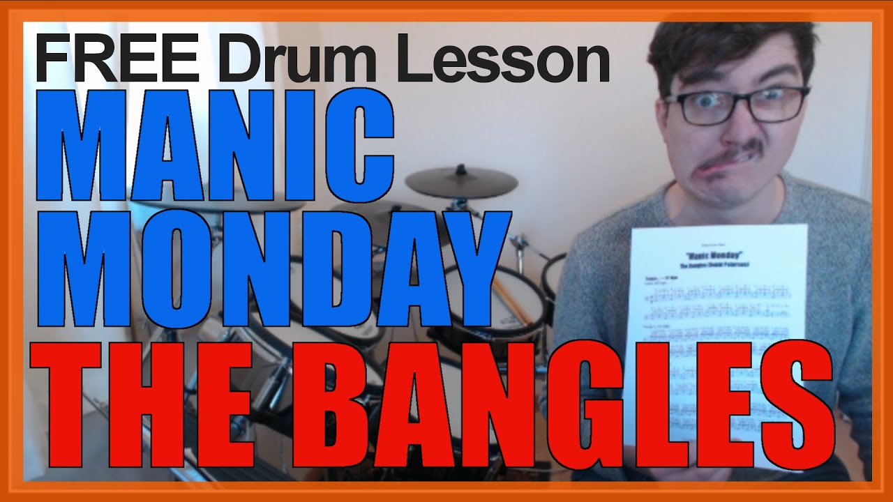★ Manic Monday (The Bangles) ★ FREE Video Drum Lesson | How To Play SONG (Debbi Peterson)