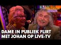 Dame in publiek flirt met Johan tijdens uitzending Vandaag Inside | VANDAAG INSIDE