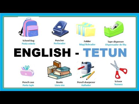Stationary | VOCABULARIES | English - Tetun