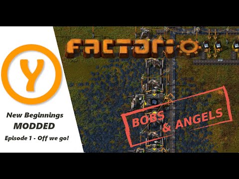 Factorio Bobs and Angels - Land Edition - Off we go (Remix)! Episode 1.1