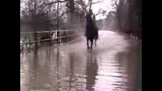 preview picture of video 'Floods and horses Barrow upon Soar'