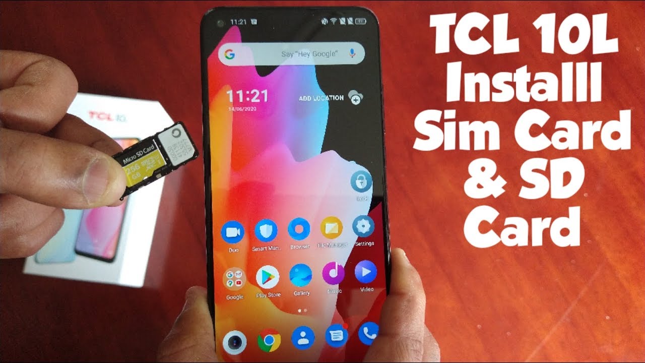 TCL 10L Insert Sim Card & Micro Sd Card