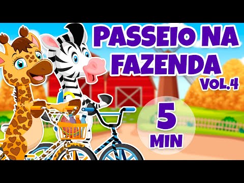 Passeio na Fazenda Vol. 4 - Giramille 5 min | Desenho Animado Musical