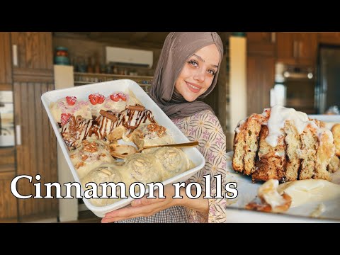 Soft & Fluffy cinnamon rolls recipe سينامون رولز #abirzkitchen