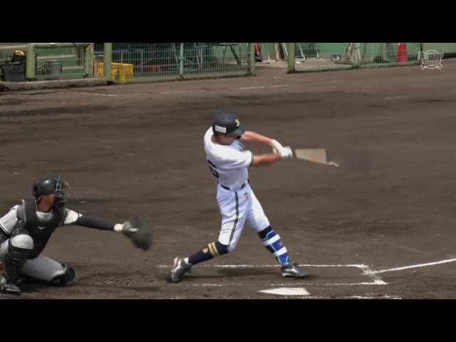 【ファーム】バファローズ・山足達也 チャンスを活かしライト前へ先制タイムリーヒットを放つ!! 2024年5月18日 オリックス・バファローズ 対 くふうハヤテベンチャーズ静岡