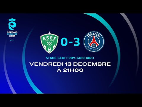 J11 : Saint-Etienne – Paris SG (0-3), le résumé