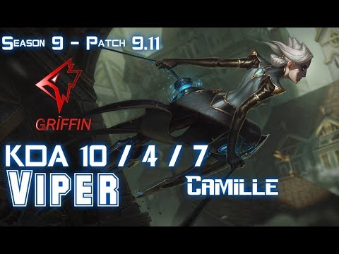 GRF Viper CAMILLE vs RYZE Top - Patch 9.11 KR Ranked