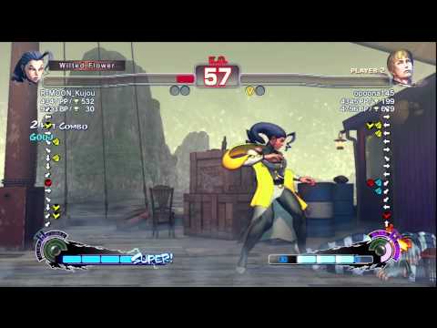 R-MOON_Kujou [Rose] vs. opoona145 [Cody] | SSF4 Arcade Edition