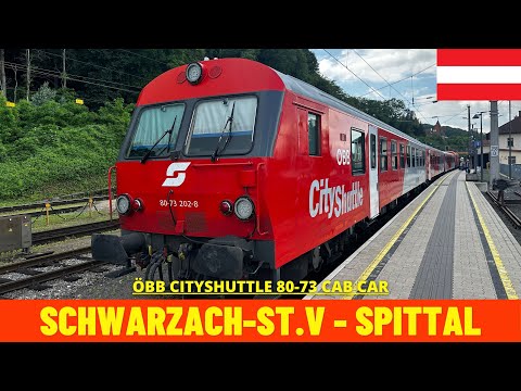 Führerstandsmitfahrt Cab Ride Schwarzach-St. Veit - Spittal-Millstättersee (Tauernbahn-Österreich)4K