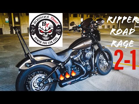 Bassani Ripper Road Rage 2-1 Exhaust for M8 Softail.