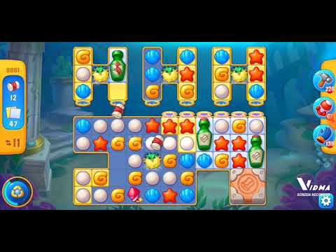 Fishdom. 8861 level no boosters and diamonds. 16 moves