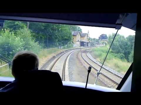 Führerstandsmitfahrt von Kamenz (Sachs) nach Arnsdorf (b.Dresden)