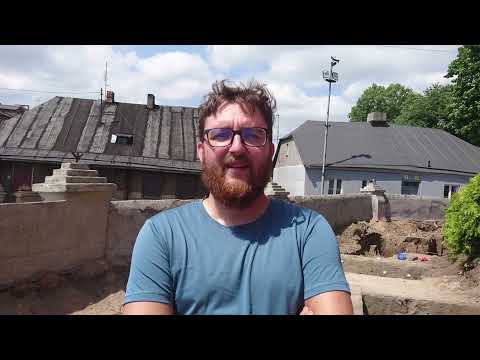 Wykopaliska przy kościele p.w. Św Katarzyny Aleksandryjskiej w Zgierzu (2021)