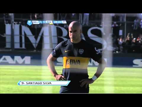 Gol de Silva. San Martín SJ 2 Boca 1. Fecha 9. Torneo Final 2013