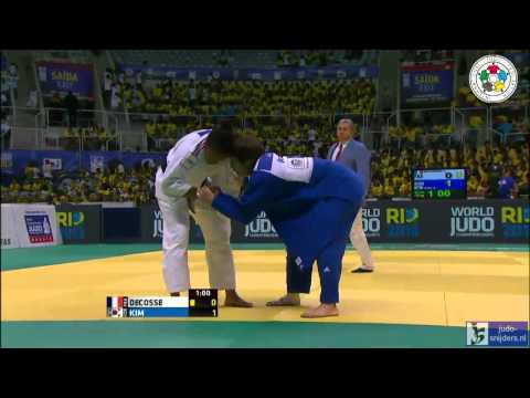 Judo 2013 World Championship Rio de Janeiro: Decosse (FRA) - Kim (KOR) [-70kg] bronze