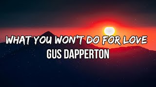 Gus Dapperton - What You Won't Do For Love (lyrics) | I guess you wonder where I've been