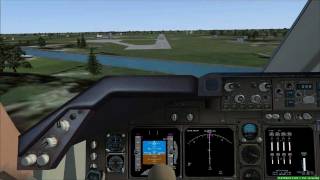 preview picture of video 'FSX PMDG 747 Landing Short Field @ De Kooy Navy EHKD (Cockpit view 1080p)'
