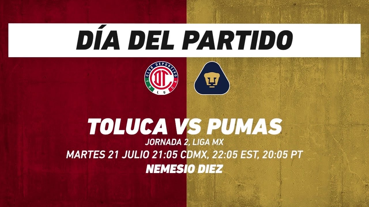 Toluca vs Pumas, frente a frente: Liga MX