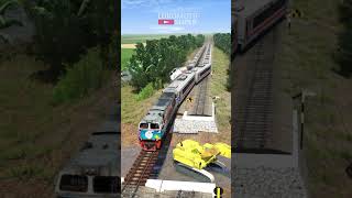 Download lagu Kereta Api Panjang Tabrakan Di Jembatan Rusak #keretaapi #train #railway mp3