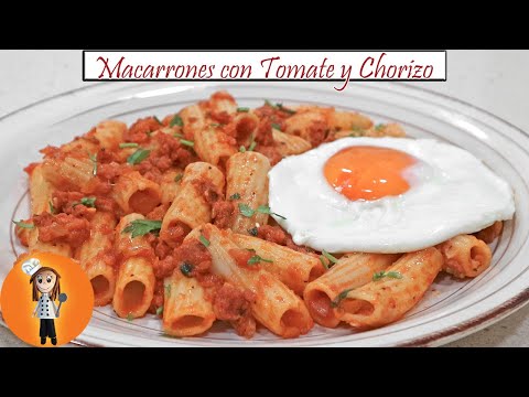 Deliciosos Macarrones con Tomate y Chorizo | Receta de Cocina en Familia