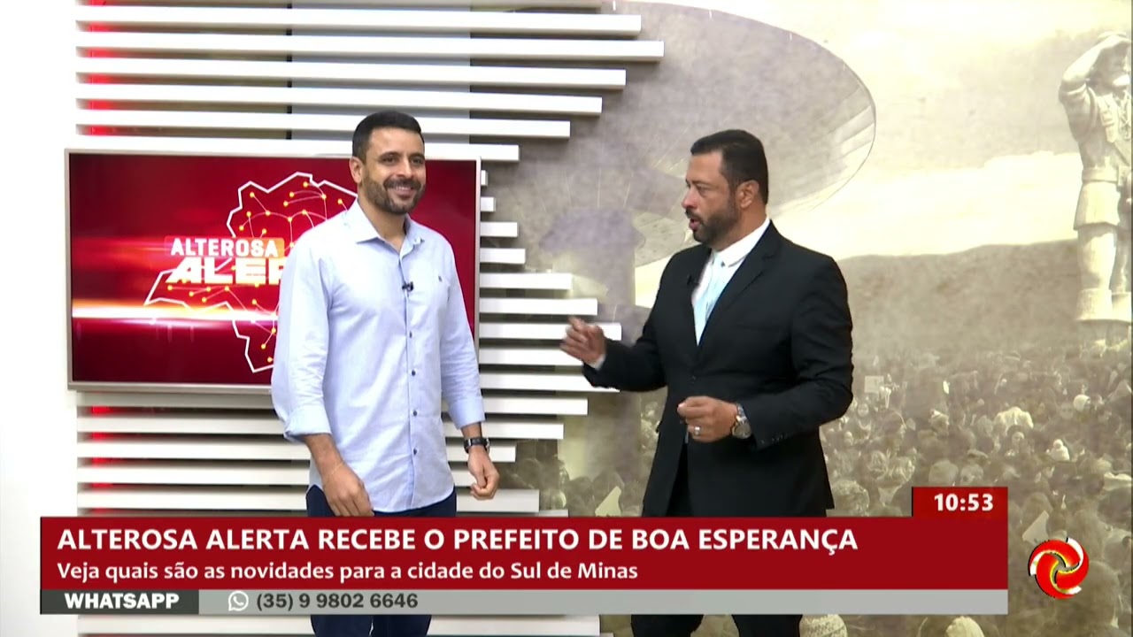 Alterosa Alerta recebe o prefeito de Boa Esperança