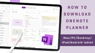 How to download OneNote Planner on Mac / iPad / Android tablet / PC / Desktop