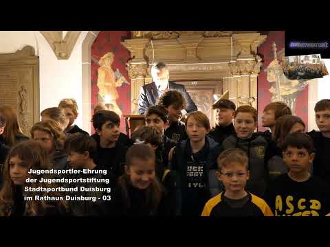 Youth Athlete Award Ceremony, Youth Sports Foundation, Duisburg City Sports Association, Duisburg...