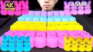 【ASMR】Colorful rabbit marshmallow 화려한 토끼 마시마로 أرنب الخطمي カラフルウサギマシュマロを食べる音🐰🌈【咀嚼音/씹는 소리/EatingSound】