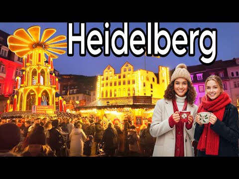 Heidelberg Weihnachtsmarkt 2025｜Weihnachtszauber in der Altstadt · 4K Walking Tour