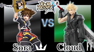 【ターボRush】ソラ VS クラウド【スマブラハック】【スマブラ RX】