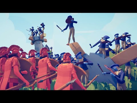 300x SPARTANS vs 600x PAINTERS - Totally Accurate Battle Simulator