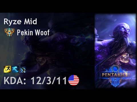 Ryze Mid vs Karma - Pekin Woof - NA Challenger Patch 6.23
