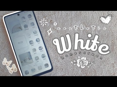 How To Make Android Phone Aesthetic 🐨🌿 White Theme 🤍  (Huawei Y7a)