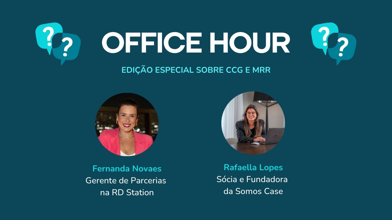 Reprise Office Hour - Edição Especial sobre CCG e MRR