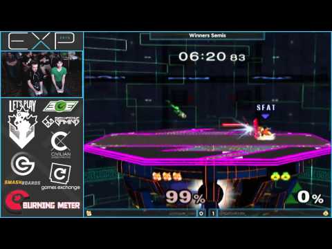 EXP 2015 - MIOM | SFAT (Fox) vs Kirbykaze (Sheik) - Melee Singles Winners Semis