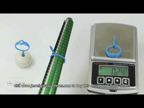 Jewelry wax design pattern for lost wax casting