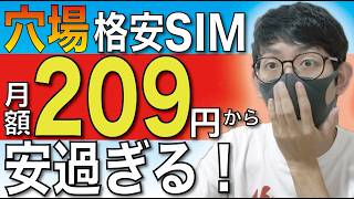 【激安】月209円の格安SIM、知ってますか？