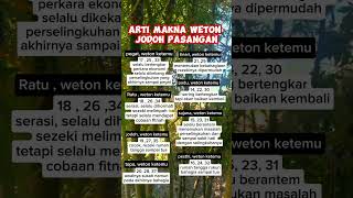 Download lagu arti makna weton jodoh pasangan - weton jawa primbon jawa #jodoh #primbonjawa #wetonrejeki mp3 Download lagu arti makna weton jodoh pasangan - weton jawa primbon jawa #jodoh #primbonjawa #wetonrejeki mp3