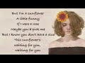 Sunflower - Shannon Purser (Sierra Burgess is a Loser OST) [Full HD] lyrics